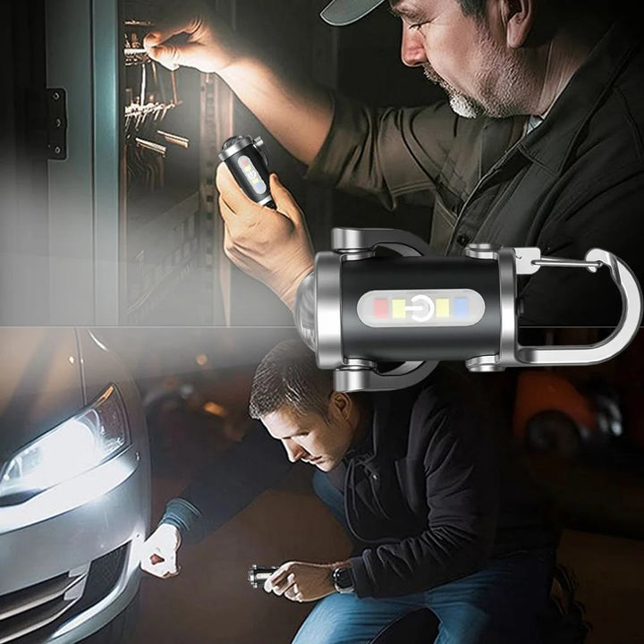 Multifunktionale, wasserdichte Mini-LED-Taschenlampe, tragbarer Schlüsselanhänger - image 3