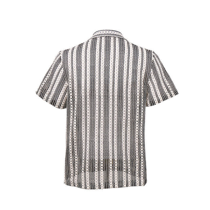 Klassisches, gestreiftes Strickhemd für Herren – Sommer - image 8