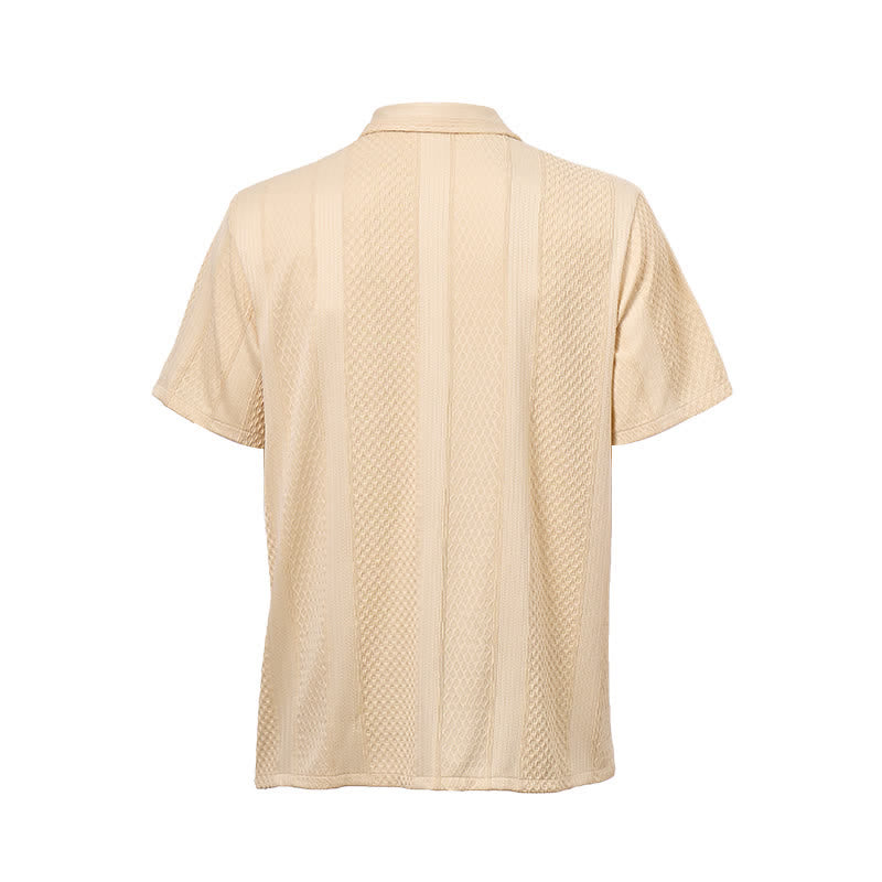 Herren-Strickhemd im Retro-Street-Stil mit vertikalem Rautenmuster - image 10