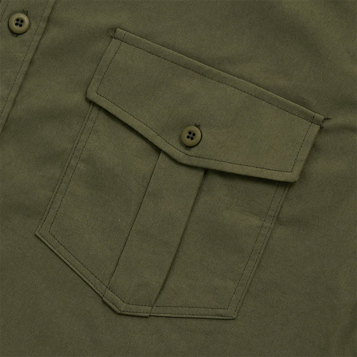 Herren-Outdoor-Arbeitshemd mit doppelter Tasche und langen Ärmeln - image 6
