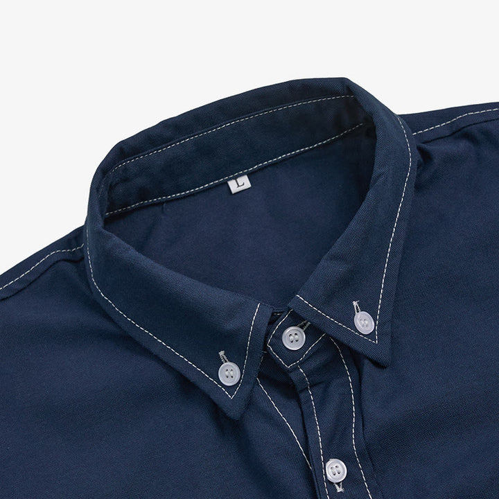 Herren Retro Western Freizeithemd mit Knopfleiste und langen Ärmeln - image 17