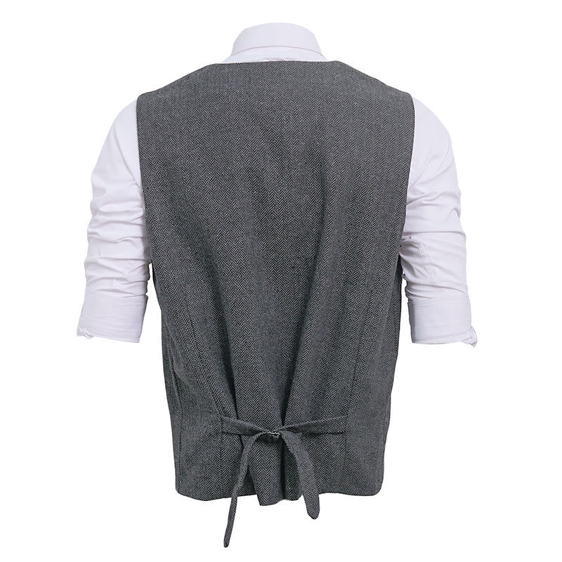 Herren-Business-Casual-Weste mit lockerer Passform und V-Ausschnitt - image 19