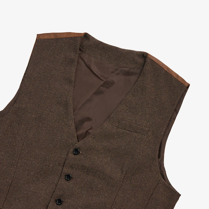 Herren-Business-Casual-Weste mit lockerer Passform und V-Ausschnitt - image 10
