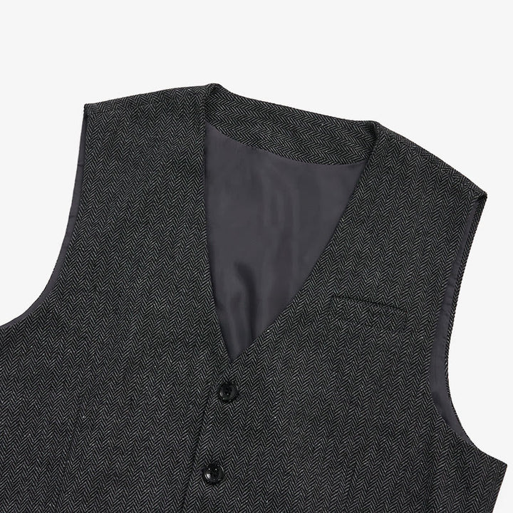 Herren-Business-Casual-Weste mit lockerer Passform und V-Ausschnitt - image 17