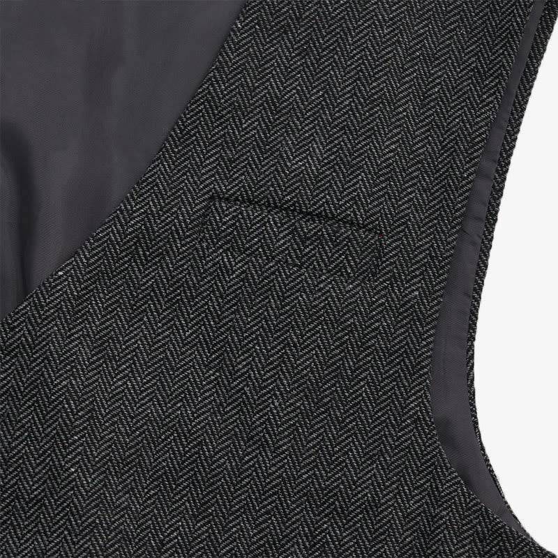 Herren-Business-Casual-Weste mit lockerer Passform und V-Ausschnitt - image 16