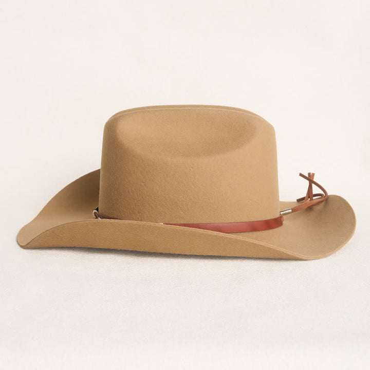 Stilvoller Nietenbesetzter Klassischer Kamel Cowboyhut - image 4