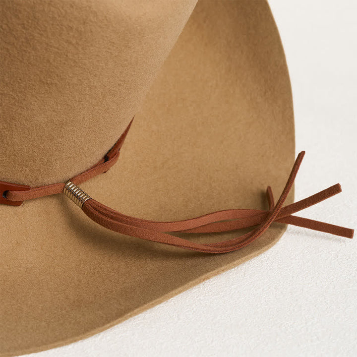 Stilvoller Nietenbesetzter Klassischer Kamel Cowboyhut - image 3