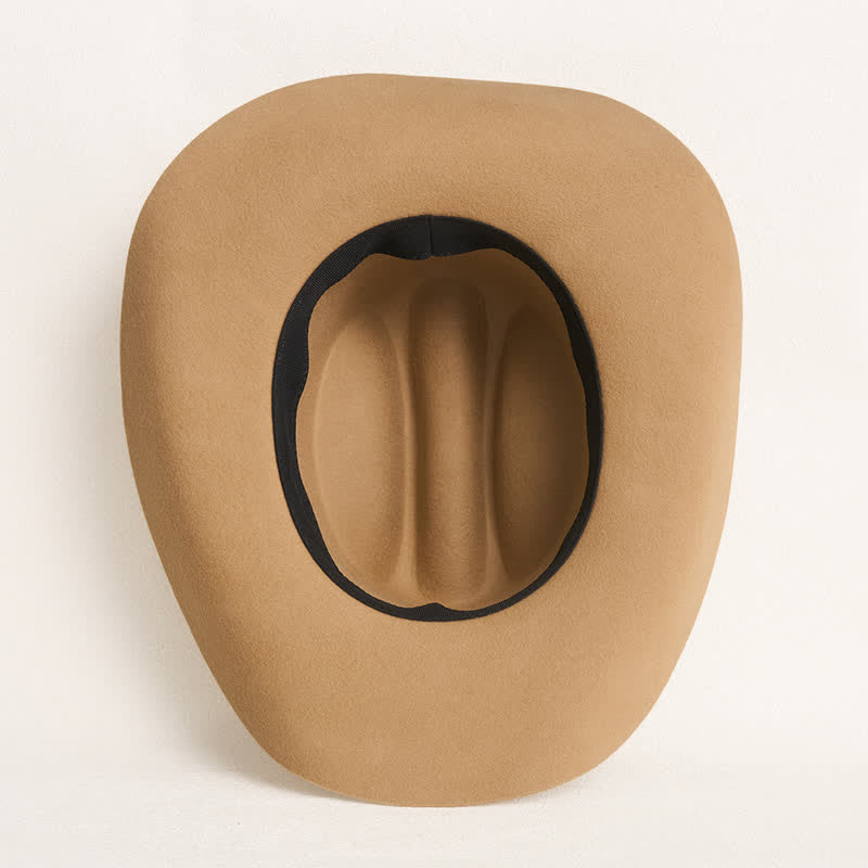 Stilvoller Nietenbesetzter Klassischer Kamel Cowboyhut - image 7