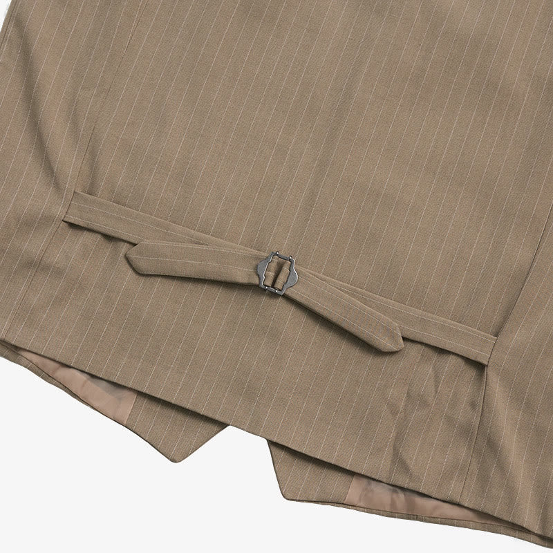 Herren-Anzugweste mit Nadelstreifen, mehreren Taschen und elegantem Business-Stil - image 10