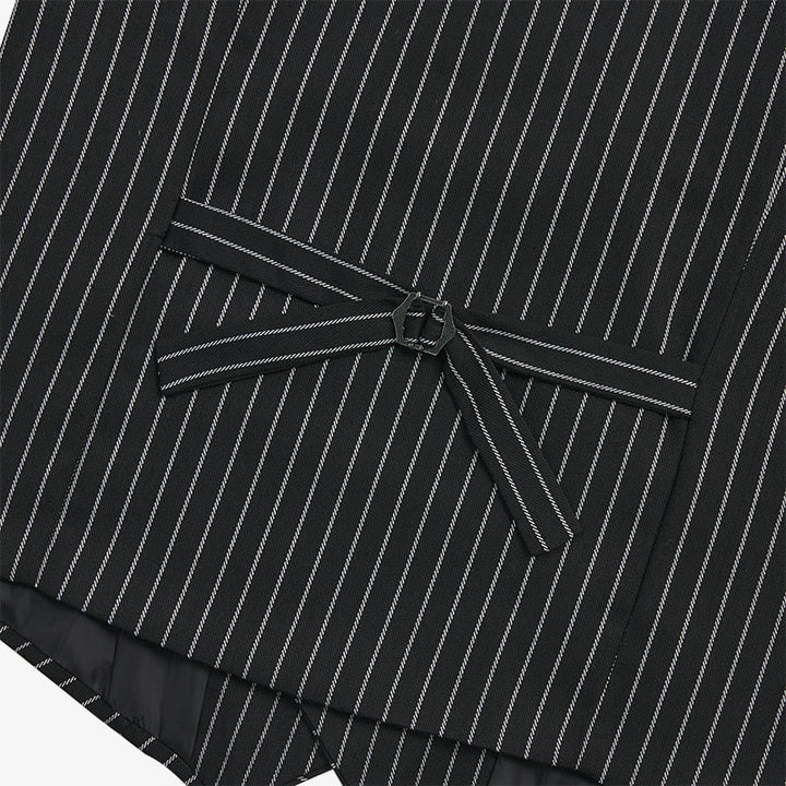 Slim-Fit-Streifenweste für Herren, eleganter Anzug - image 13