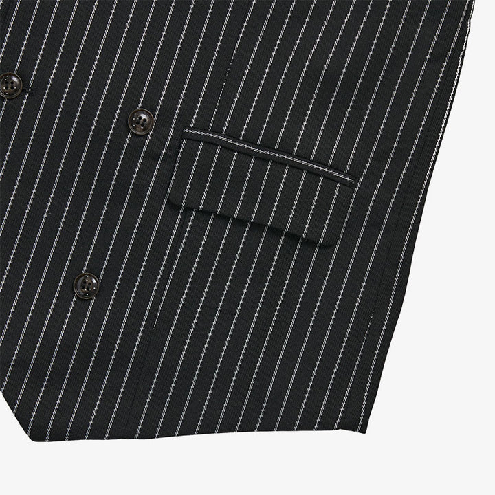 Slim-Fit-Streifenweste für Herren, eleganter Anzug - image 11