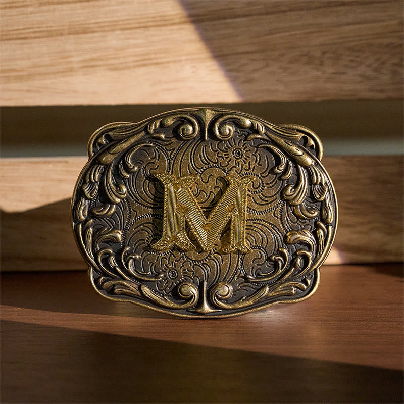 Retro-Ledergürtel mit Totem-Motiv und Western-Motiv (DIY-Schnalle) - M - Ohne Gürtel - image 0