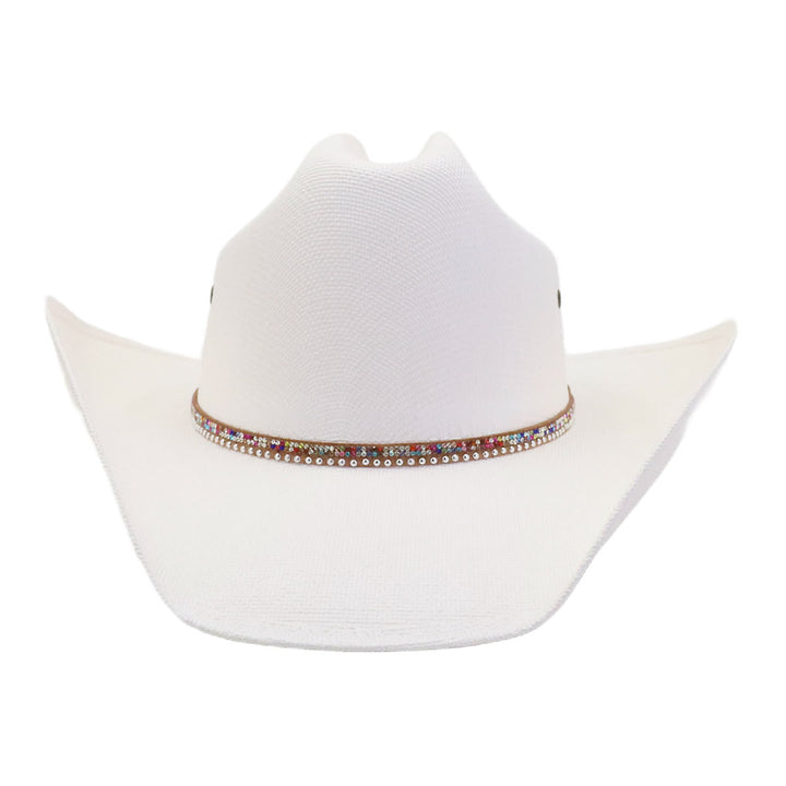 Robuster Stroh-Cowboyhut mit breiter Krempe und Sonnenschutz - Weiß - M (22"-22 7/8") - image 8