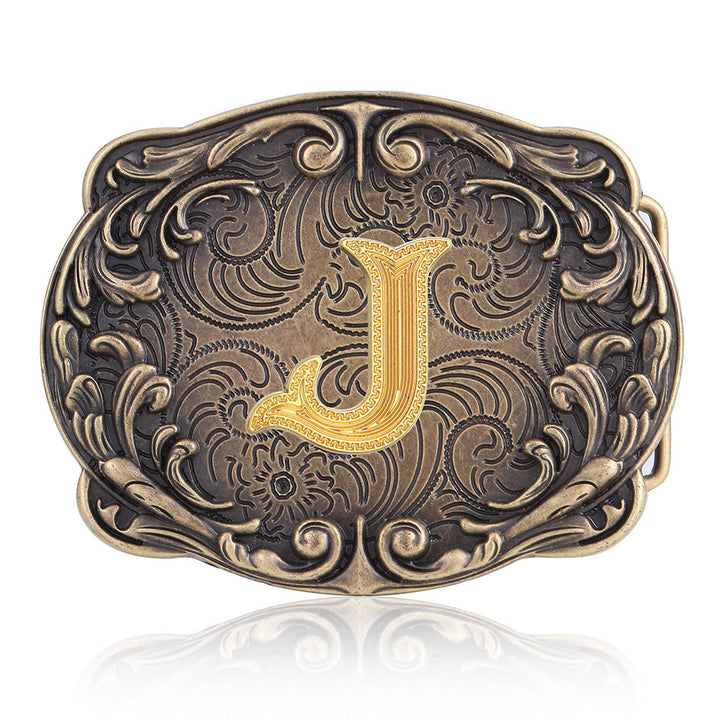 Retro-Ledergürtel mit Totem-Motiv und Western-Motiv (DIY-Schnalle) - J - Ohne Gürtel - image 14