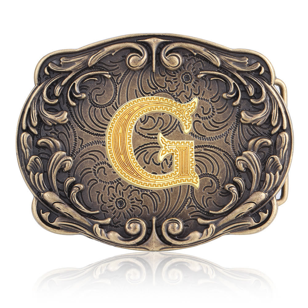 Retro-Ledergürtel mit Totem-Motiv und Western-Motiv (DIY-Schnalle) - G - Ohne Gürtel - image 11