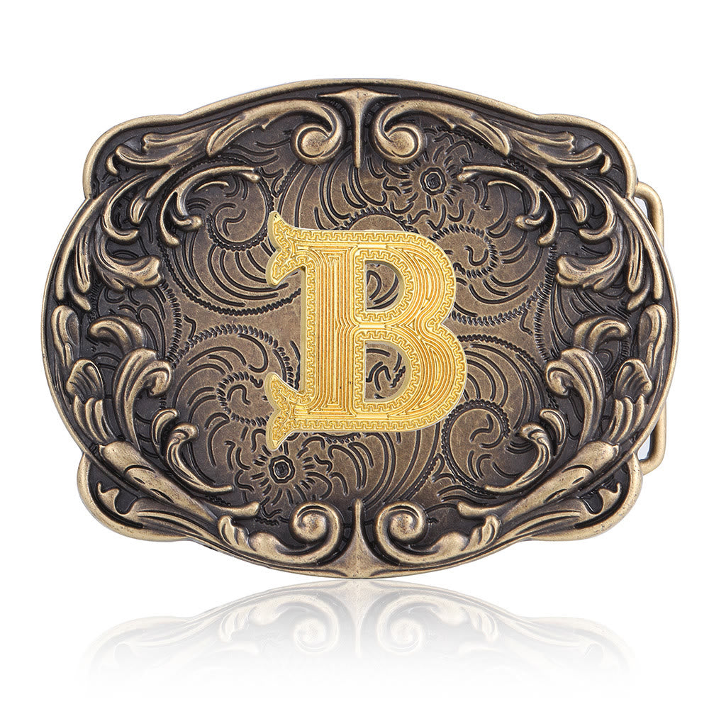 Retro-Ledergürtel mit Totem-Motiv und Western-Motiv (DIY-Schnalle) - B - Ohne Gürtel - image 6