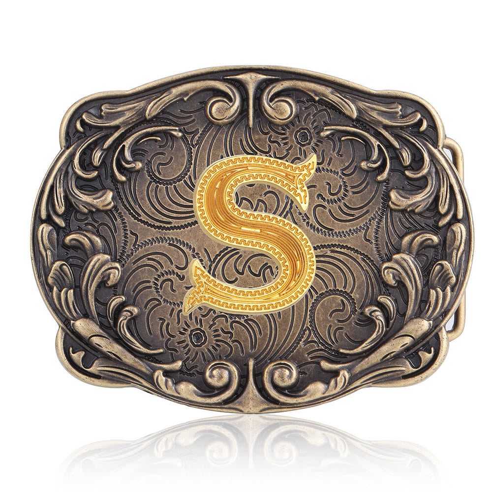 Retro-Ledergürtel mit Totem-Motiv und Western-Motiv (DIY-Schnalle) - S - Ohne Gürtel - image 22