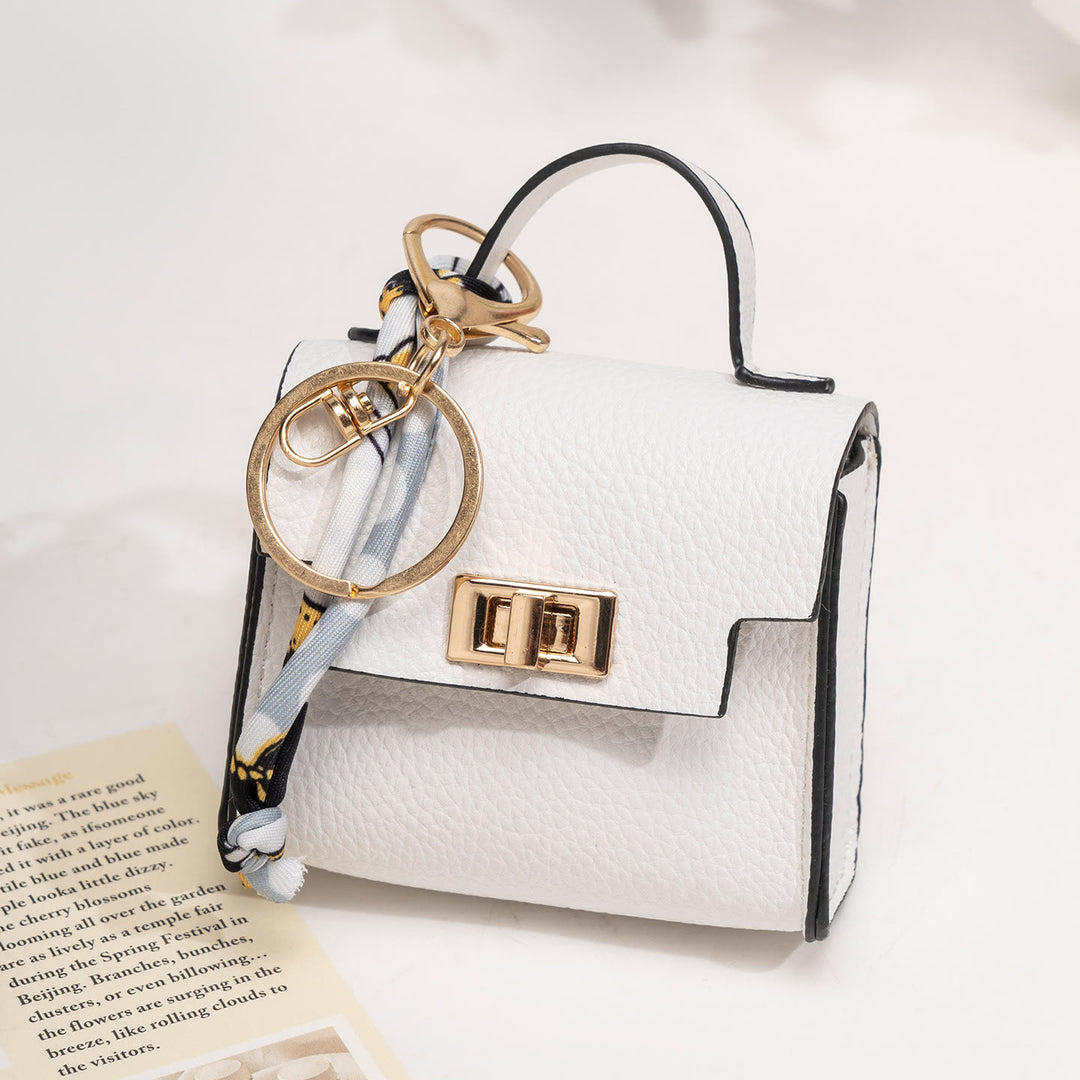 Kreativer Mini-Handtaschen-Schlüsselanhänger - Weiß - image 7