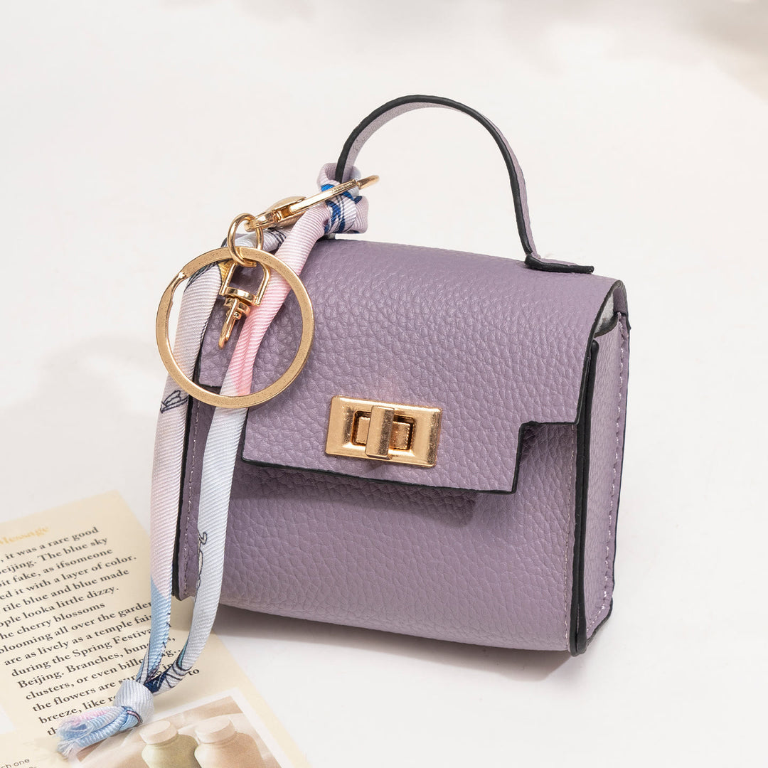 Kreativer Mini-Handtaschen-Schlüsselanhänger - Lila - image 5