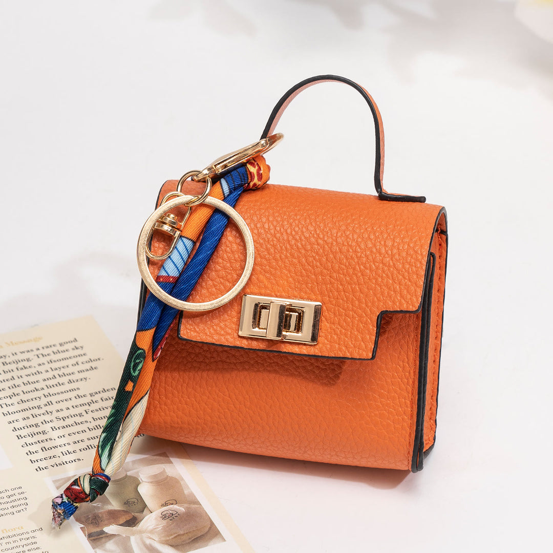 Kreativer Mini-Handtaschen-Schlüsselanhänger - Orange - image 0