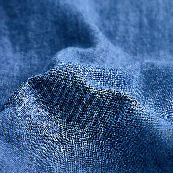 Lässiges Herren-Denimhemd im Vintage-Look mit kurzen Ärmeln - image 6