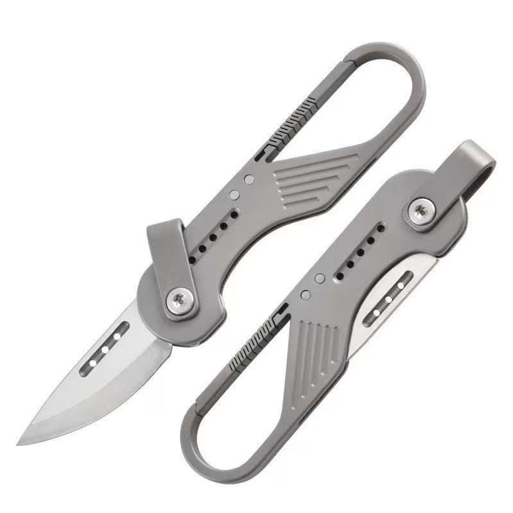 Klappmesser im Titan-Stil, EDC-Werkzeug mit Karabinerhaken - image 3