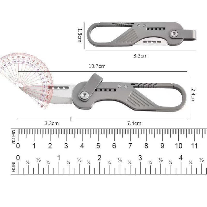 Klappmesser im Titan-Stil, EDC-Werkzeug mit Karabinerhaken - image 4