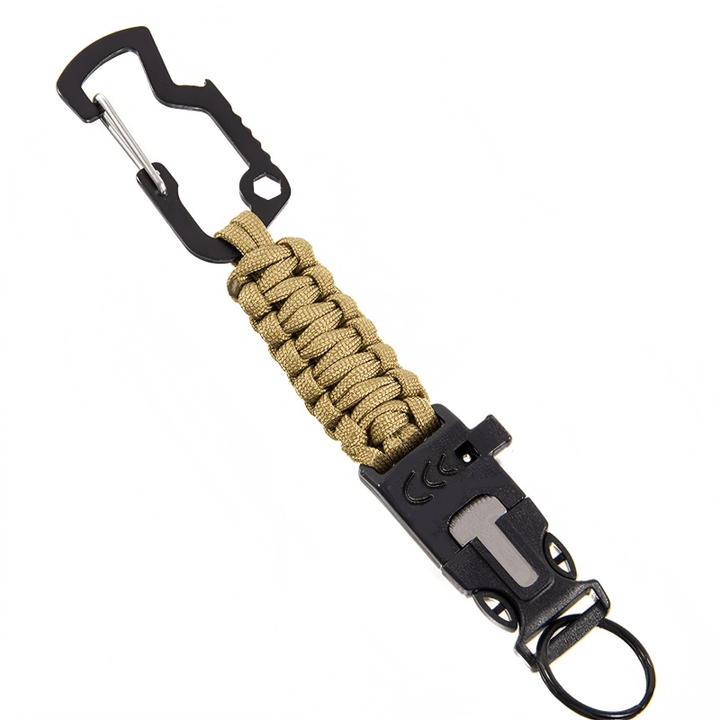 Tragbares Notfall-Rettungs-Paracord-Überlebensarmband - Braun - image 3