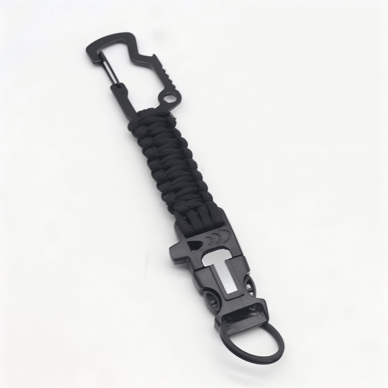 Tragbares Notfall-Rettungs-Paracord-Überlebensarmband - Schwarz - image 0