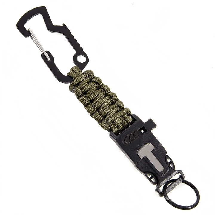 Tragbares Notfall-Rettungs-Paracord-Überlebensarmband - Armeegrün - image 1
