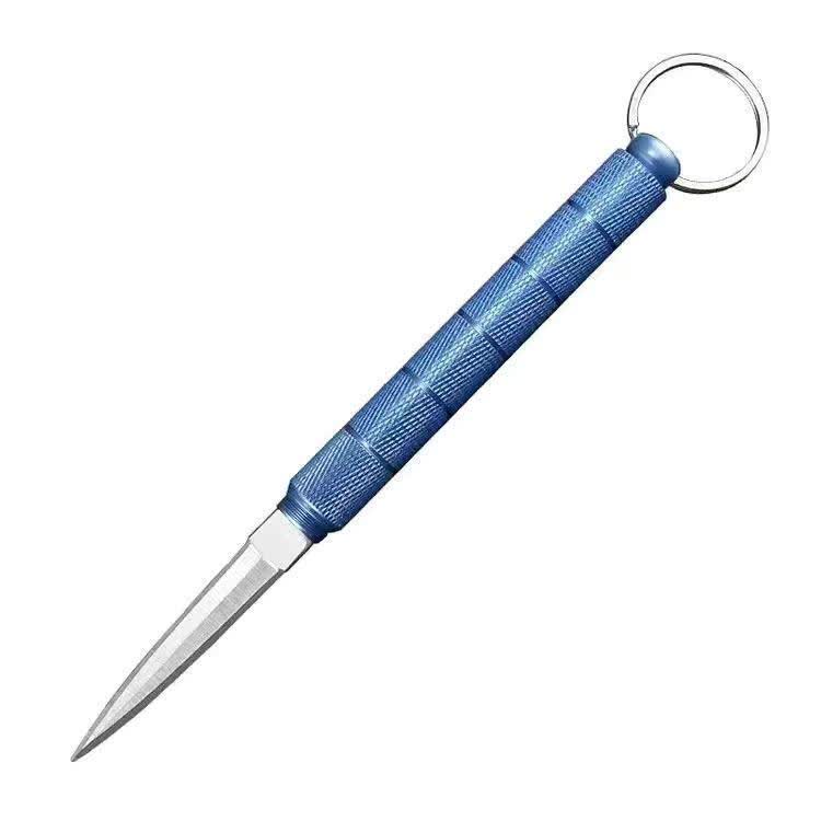 Taktisches Taschenmesser mit versteckter Klinge und Glasbrecher – EDC-Werkzeug - Blau - image 9