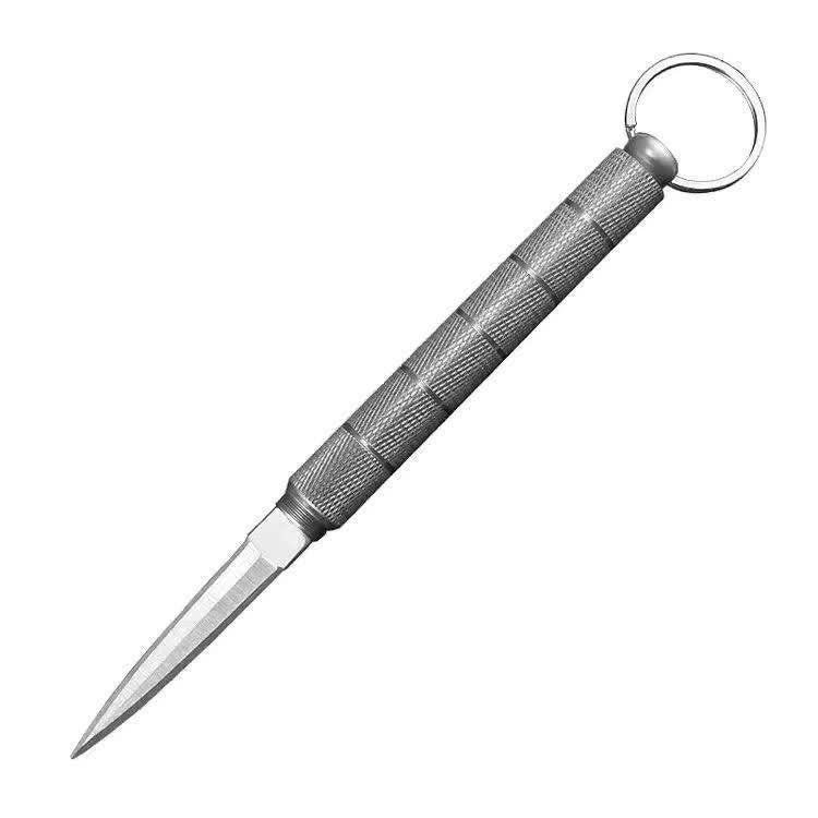 Taktisches Taschenmesser mit versteckter Klinge und Glasbrecher – EDC-Werkzeug - Silber - image 8