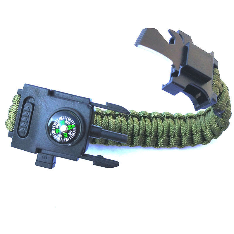LED-Licht-Notfall-Rettungs-Paracord-Überlebensarmband - Armeegrün - image 2