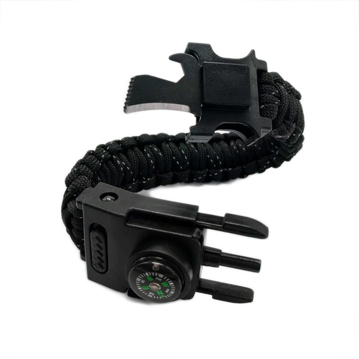 LED-Licht-Notfall-Rettungs-Paracord-Überlebensarmband - Reflektierendes Schwarz - image 9