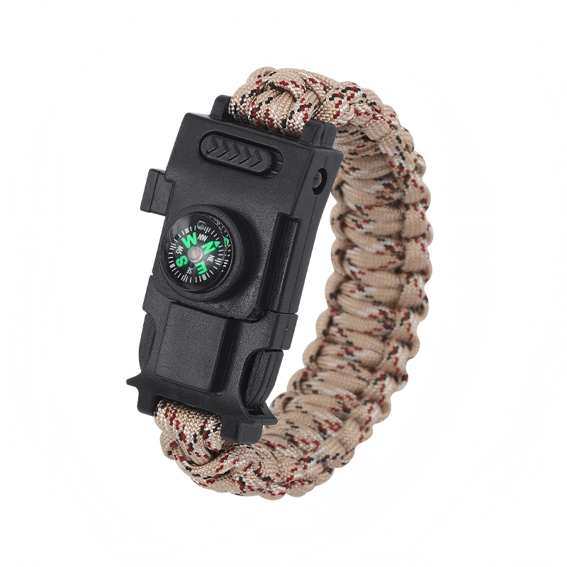 LED-Licht-Notfall-Rettungs-Paracord-Überlebensarmband - Erd-Tarnung - image 14