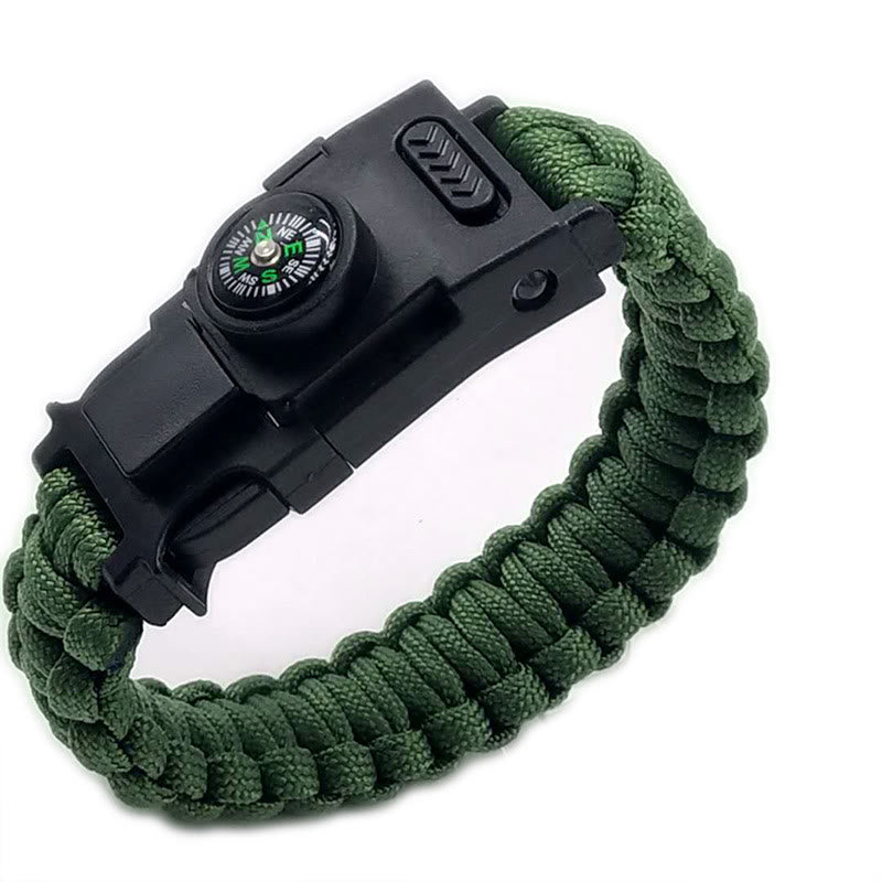LED-Licht-Notfall-Rettungs-Paracord-Überlebensarmband - Grün - image 10