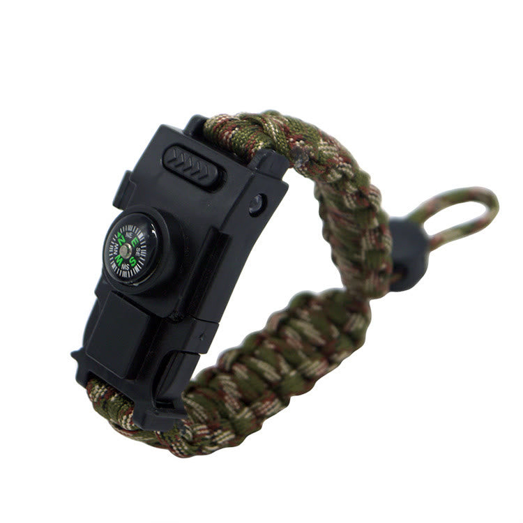 Multifunktionales Outdoor-Überlebensarmband mit LED-Paracord - Einziehbarer, armeegrüner Tarnstoff - image 22
