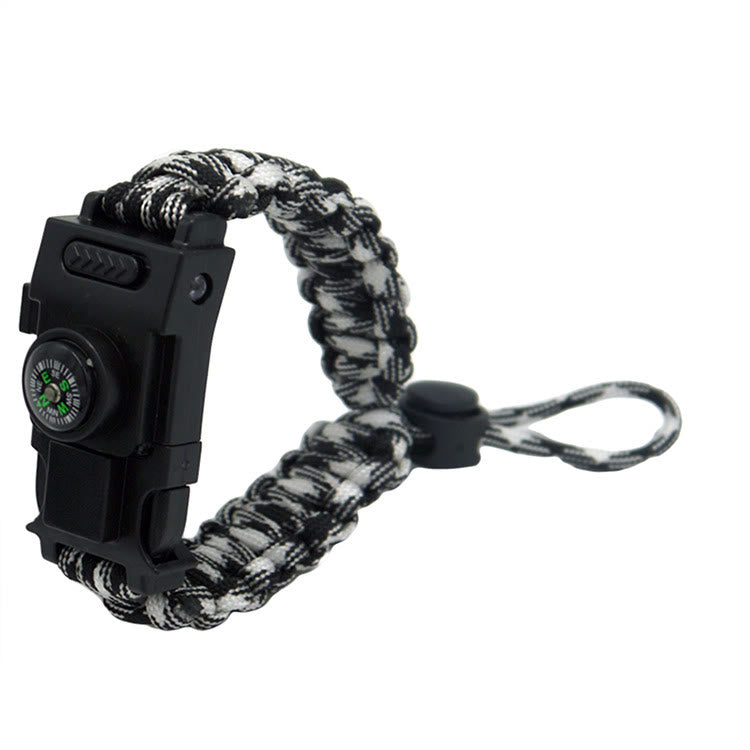 Multifunktionales Outdoor-Überlebensarmband mit LED-Paracord - Einziehbare schwarz-weiße Tarnung - image 24