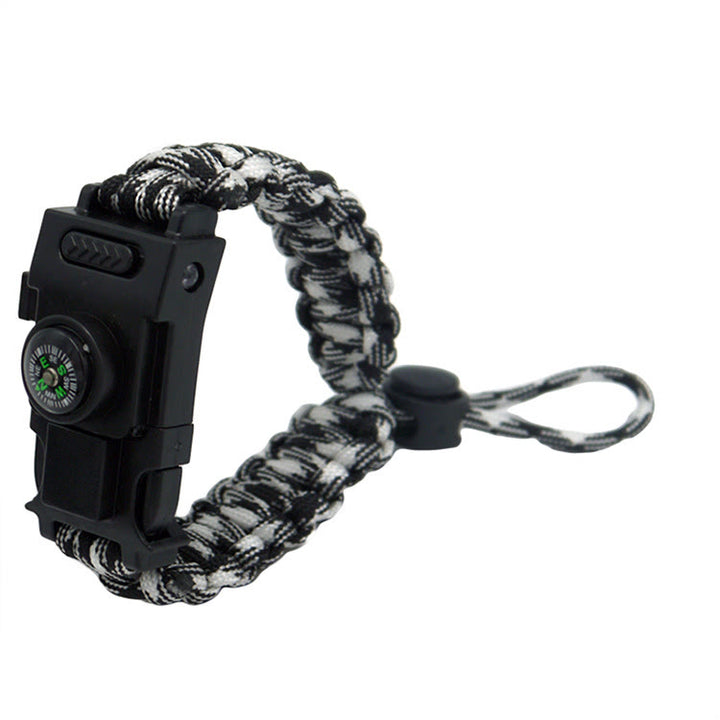 Multifunktionales Outdoor-Überlebensarmband mit LED-Paracord - Einziehbare schwarz-weiße Tarnung - image 24