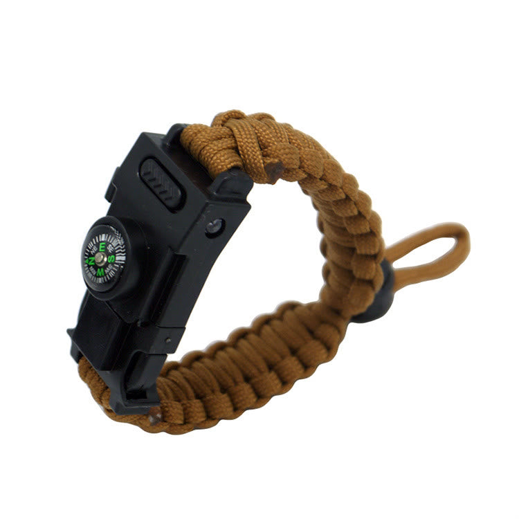 Multifunktionales Outdoor-Überlebensarmband mit LED-Paracord - Einziehbarer brauner - image 23