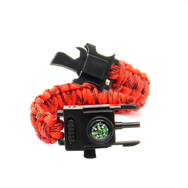 Multifunktionales Outdoor-Überlebensarmband mit LED-Paracord - Rote Tarnung - image 16