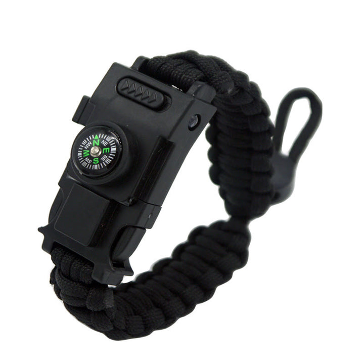 Multifunktionales Outdoor-Überlebensarmband mit LED-Paracord - Einziehbarer schwarzer - image 21