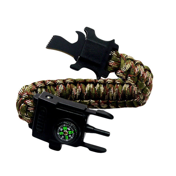 Multifunktionales Outdoor-Überlebensarmband mit LED-Paracord - Armeegrüne Tarnung - image 4