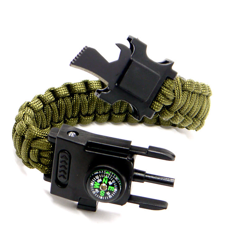 Multifunktionales Outdoor-Überlebensarmband mit LED-Paracord - Armeegrün - image 13