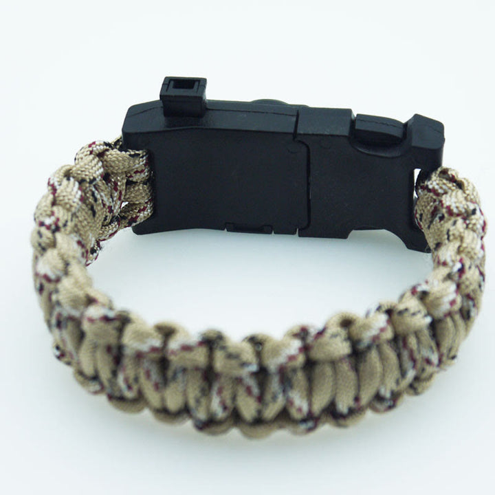 Outdoor-Camping-Multitool-Überlebens-Paracord-Armband - Erd-Tarnung - image 5