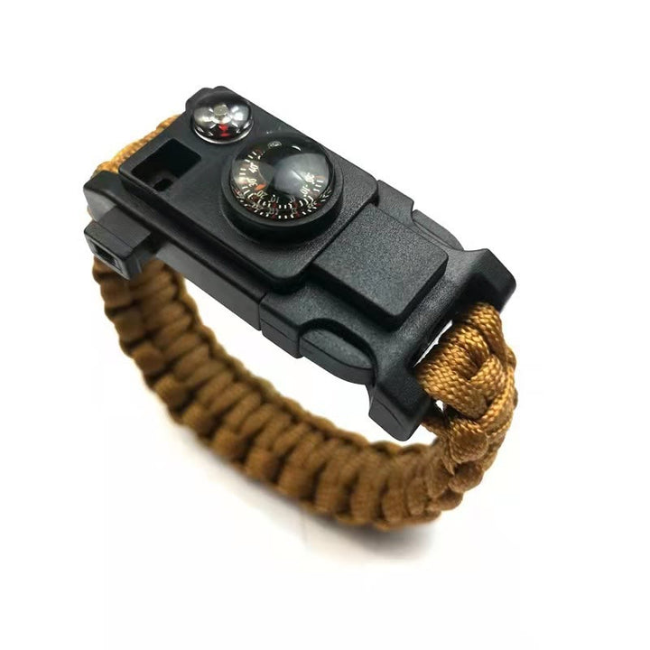 Outdoor-Camping-Multitool-Überlebens-Paracord-Armband - Braun - image 13