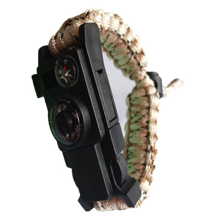 Outdoor-Camping-Multitool-Überlebens-Paracord-Armband - Verstellbare Erd-Tarnung - image 22