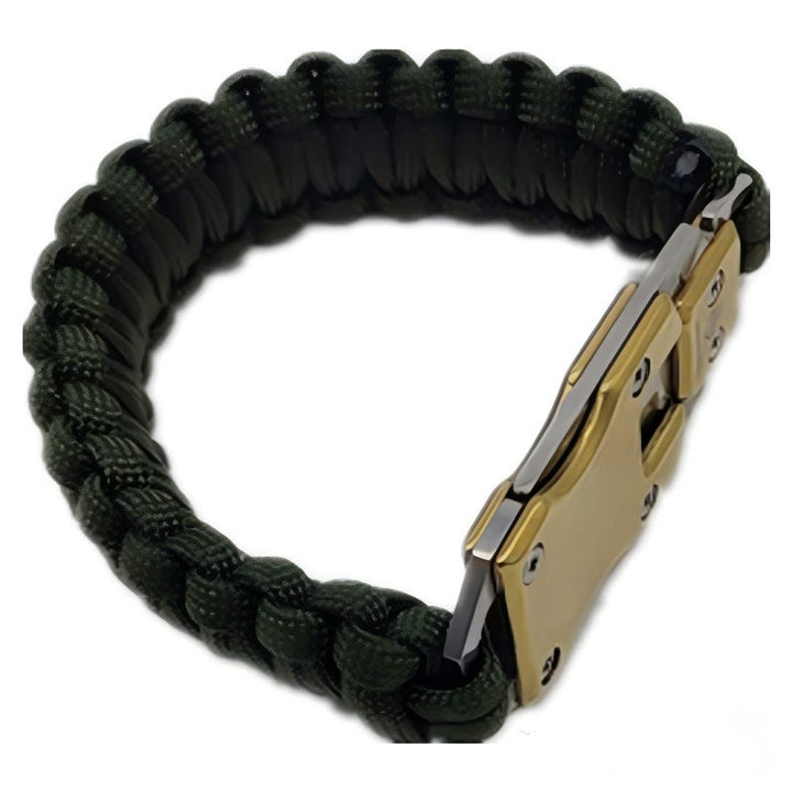 Notfallarmband mit verstecktem Messer - Armeegrün - image 5