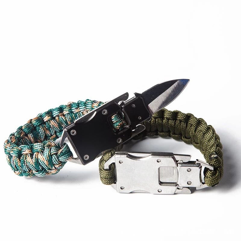 Notfallarmband mit verstecktem Messer - Waldtarnung - image 0