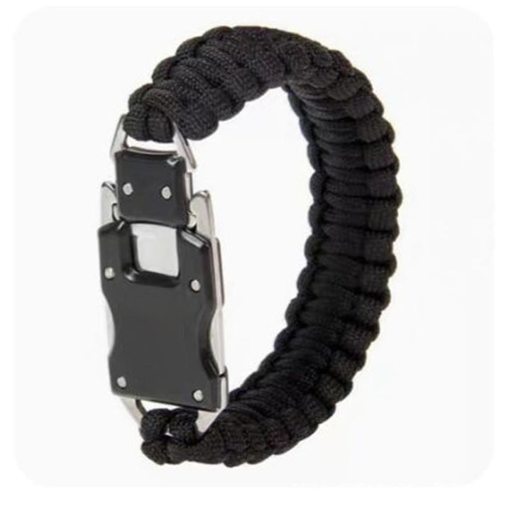 Notfallarmband mit verstecktem Messer - Schwarz - image 2